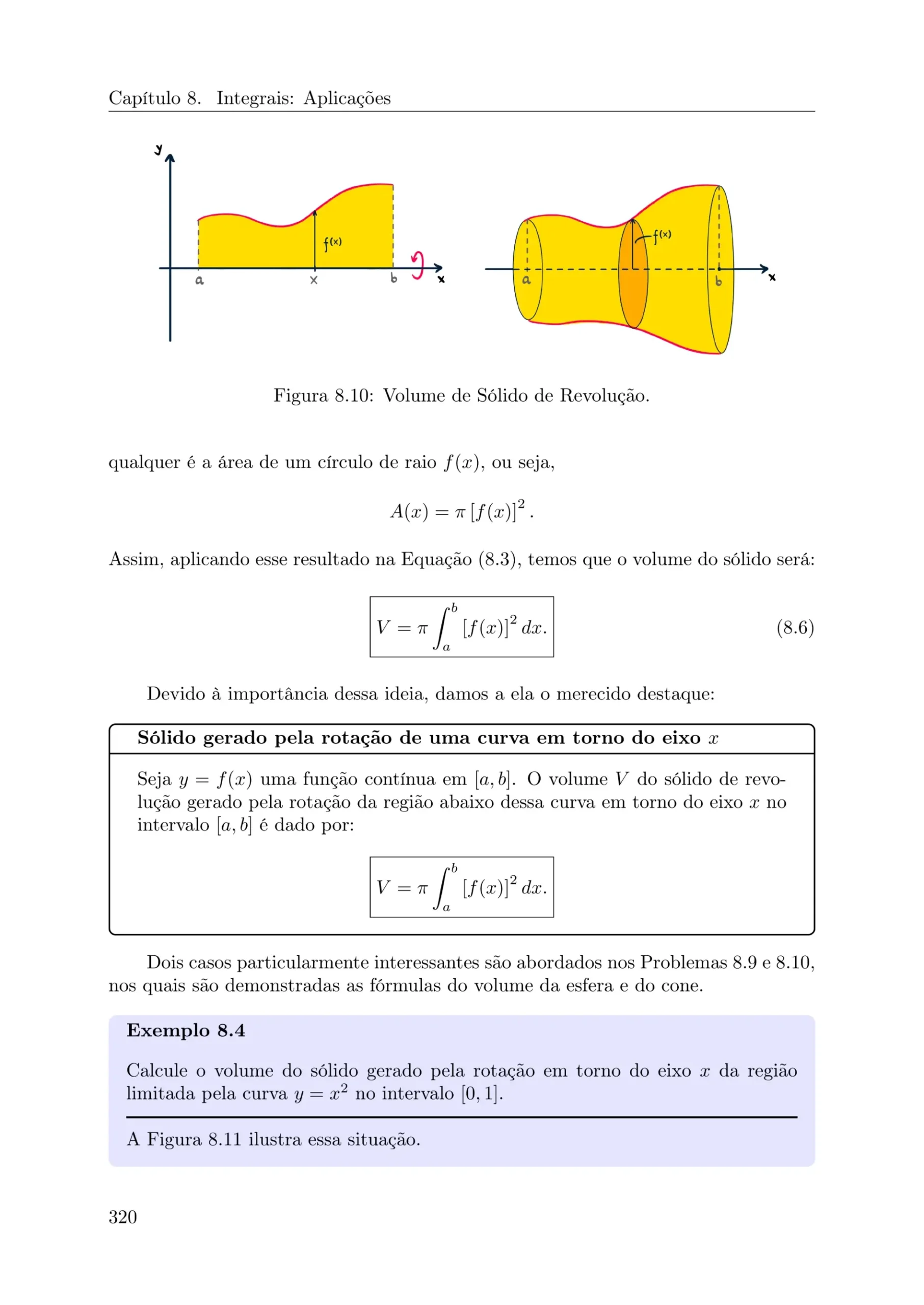 Página Lições de Cálculo